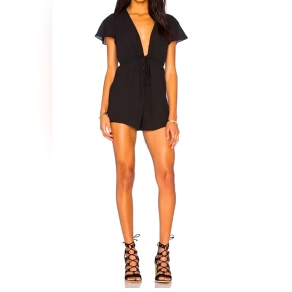 Show Me Your Mumu Women’s SMYM Black Ta-Haa Romper - Picture 1 of 6